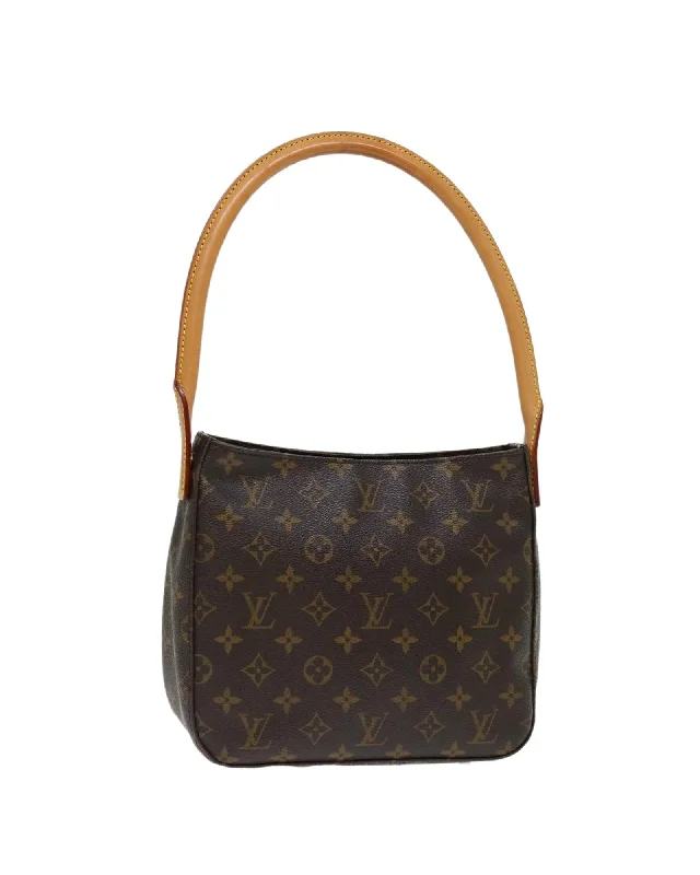 Best tote bags with leather trim for a polished and high-quality finish-Monogram Shoulder Bag with Dust Bag - French Made