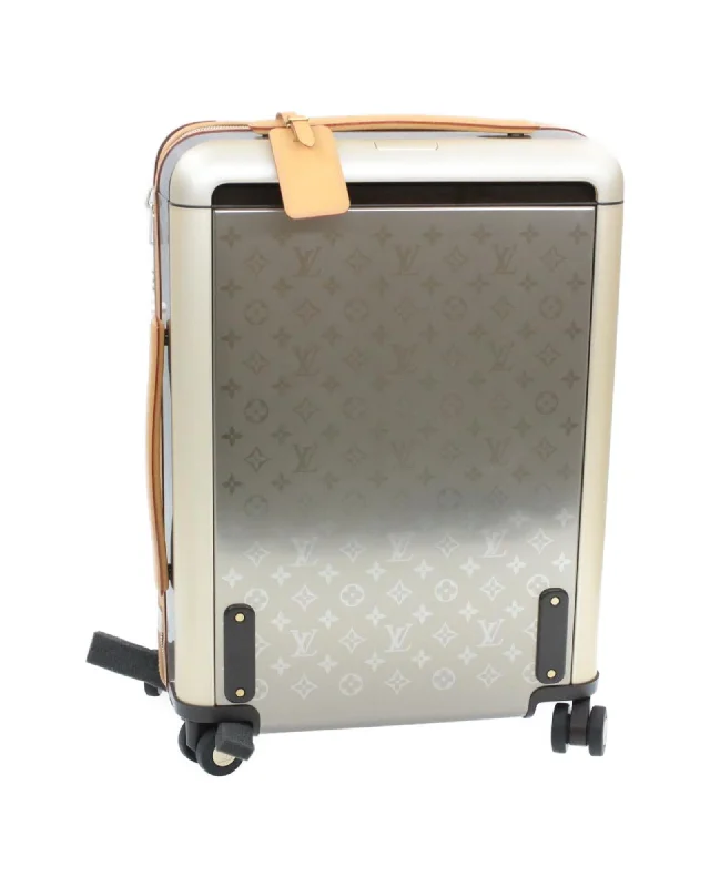 Best tote bags with spacious pockets for easy access to your essentials-Monogram Titanium Horizon 55 Roller Suitcase