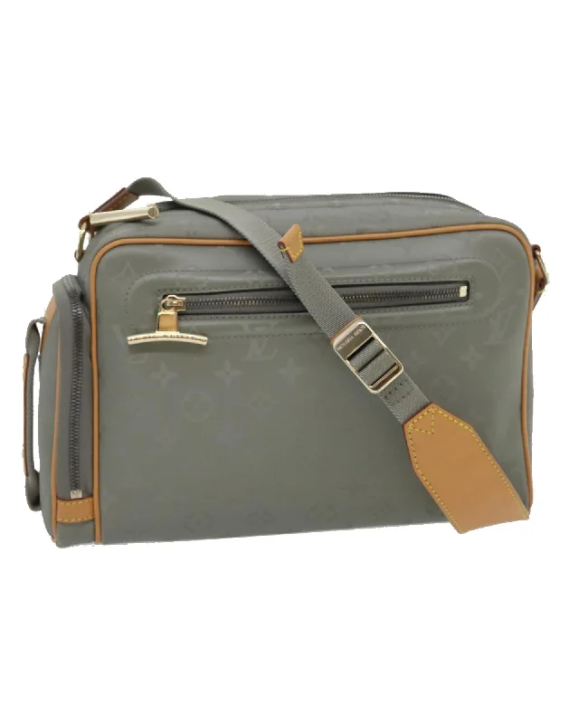 Tote bags with bold plaid designs for a classic, preppy style-Monogram Titanium Camera Bag Shoulder Bag