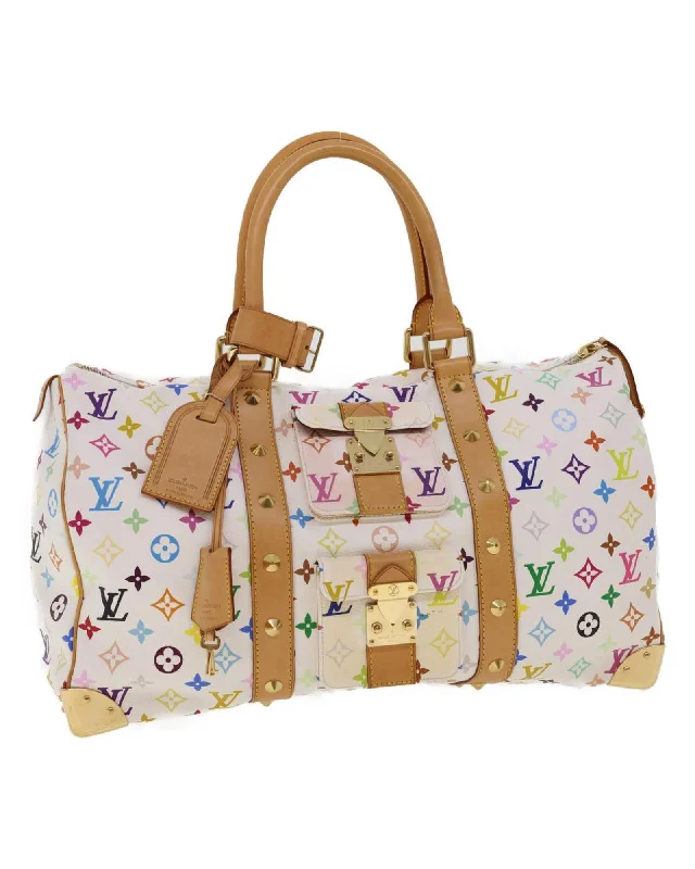 Best tote bags with chunky metallic hardware for an edgy and fashionable feel-Monogram Multicolor Keepall 45 Boston Bag