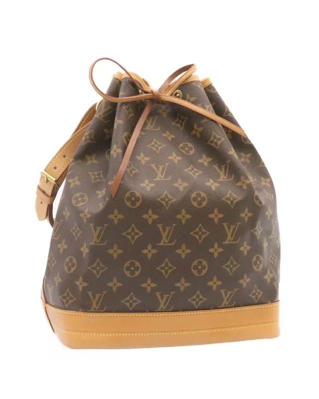 Tote bags with spacious interiors and multiple compartments for easy organization-Monogram Noe Shoulder Bag - Louis Vuitton M42224