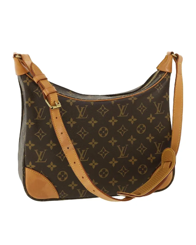 Tote bags with embroidered floral designs for a feminine and artistic touch-LOUIS VUITTON Monogram Boulogne 30 Shoulder Bag