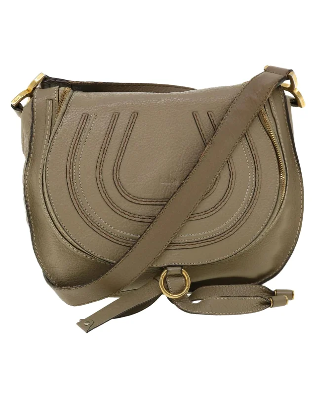 Best tote bags with vegan leather for an eco-friendly and stylish alternative-Chloe Gray Leather Shoulder Bag