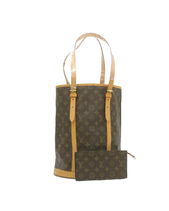 Best tote bags with soft suede material for a luxury and tactile feel-Monogram Bucket GM Shoulder Bag - LOUIS VUITTON