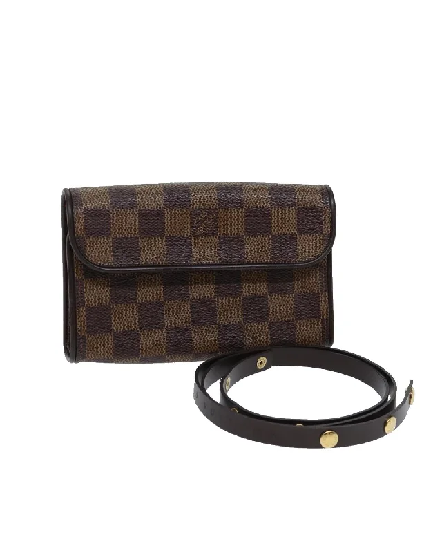 Tote bags with leather accents for a sophisticated and high-end appearance-Damier Ebene Waist Bag with Shoulder Strap