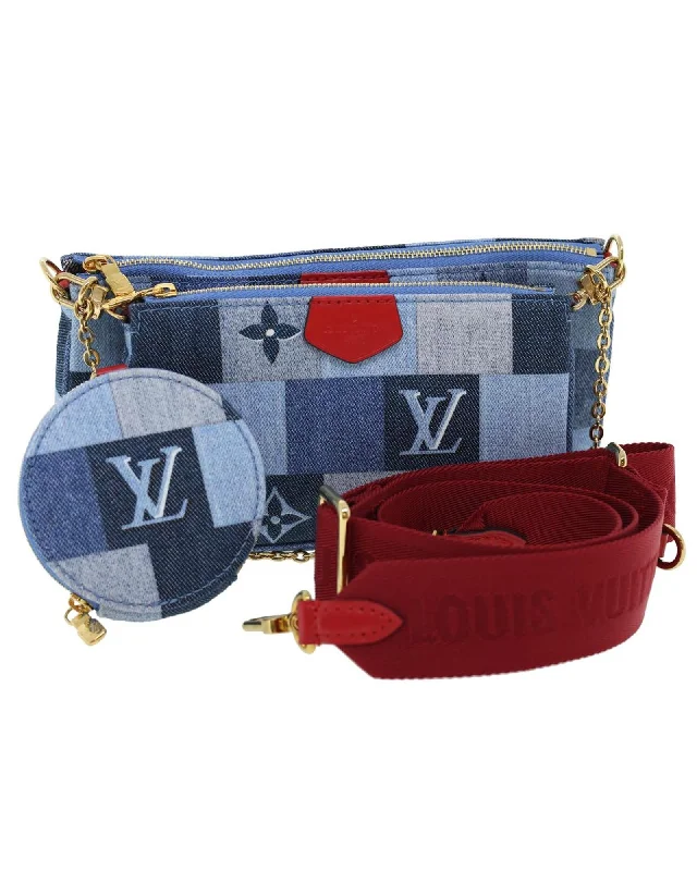 Best tote bags with sleek, smooth leather for a refined and polished look-Denim Multi Pochette Accessoires Shoulder Bag - Louis Vuitton