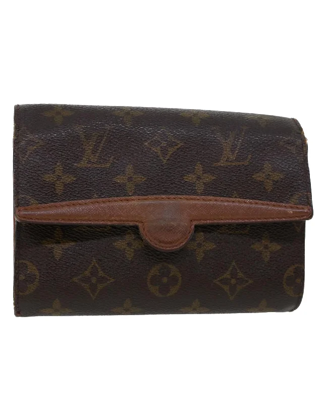 Tote bags with leather accents for a sophisticated and high-end appearance-Monogram Canvas Shoulder Bag