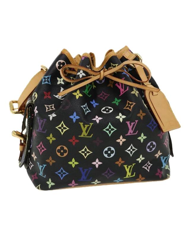 Tote bags with leather accents for a sophisticated and high-end appearance-Monogram Multicolor Petit Noe Shoulder Bag