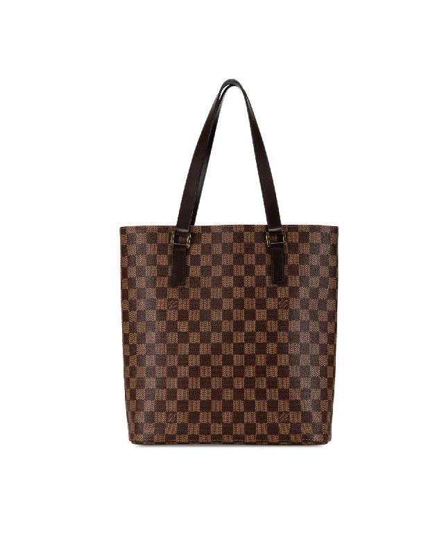 Tote bags with printed patterns for a creative, custom look-Damier Ebene Canvas Tote Bag