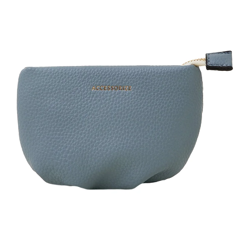 Handle bags with padded handles for comfort -Accessorize London Women's Blue Cloud Coin Purse