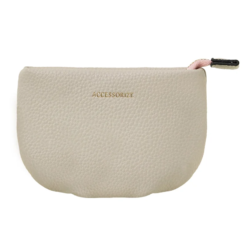 Handle bags with bold text for statements -Accessorize London Women's Cream Cloud Coin Purse