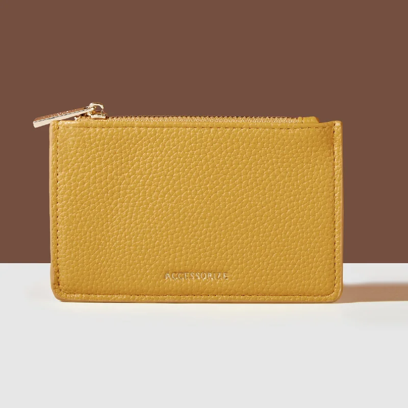 Durable handle bags for heavy-duty everyday use -Accessorize London Women's Ochre Classic Card Holder