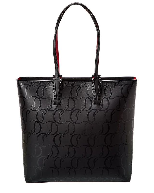 Handle bags with camouflage patterns for edge -Christian Louboutin Cabata Leather Tote