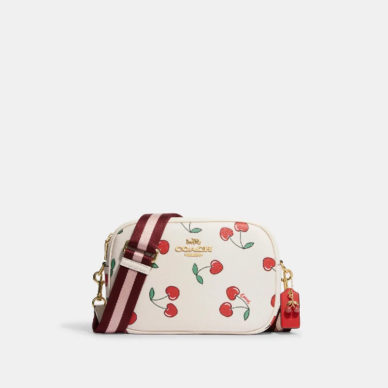 Handle bags with modern logos for branding -Coach Outlet Jamie Camera Bag With Heart Cherry Print