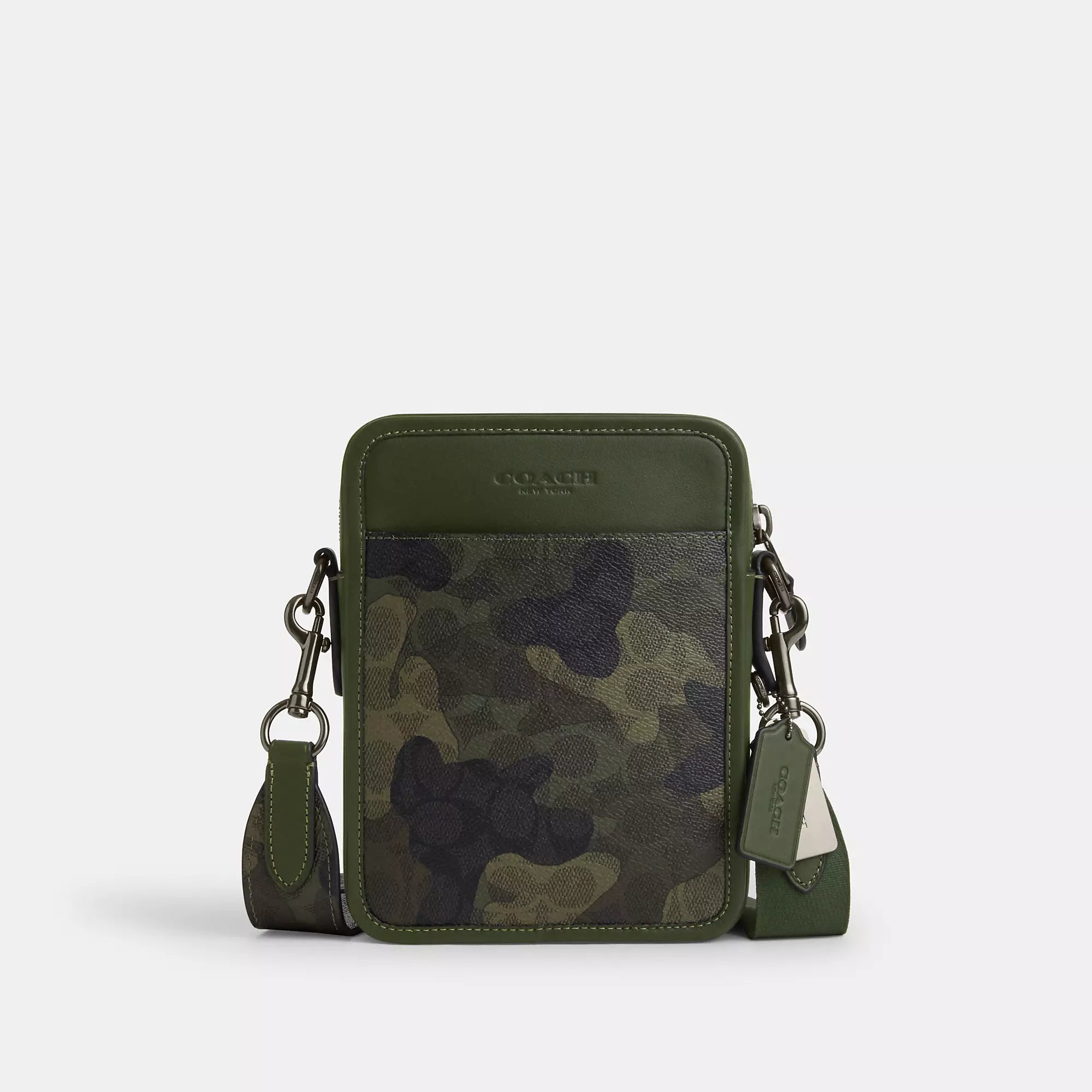 Handle bags with elegant gold-tone hardware -Coach Outlet Sullivan Crossbody In Signature Camo Print