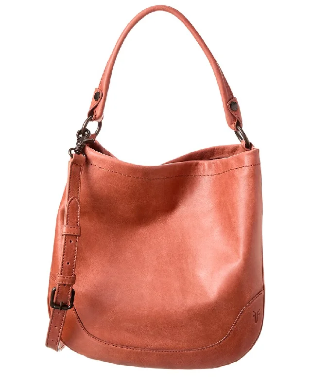 Handle bags with bright neons for visibility -Frye Melissa Leather Hobo Bag