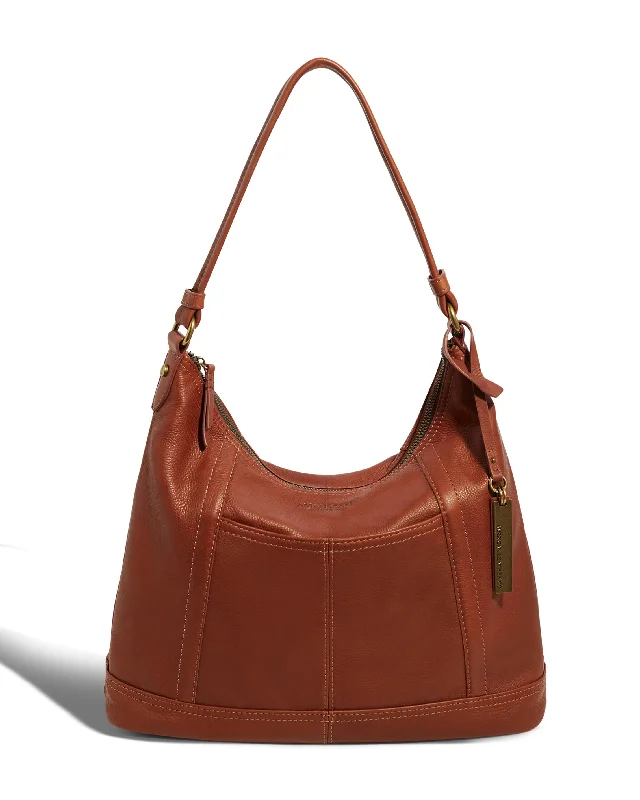 Handle bags with soft leather for luxury -Hudson Hobo