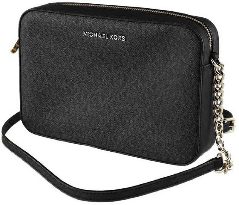 Insulated handle bags for keeping food fresh -Michael Kors Women's Jet Set Item East West Leather Crossbody Bag