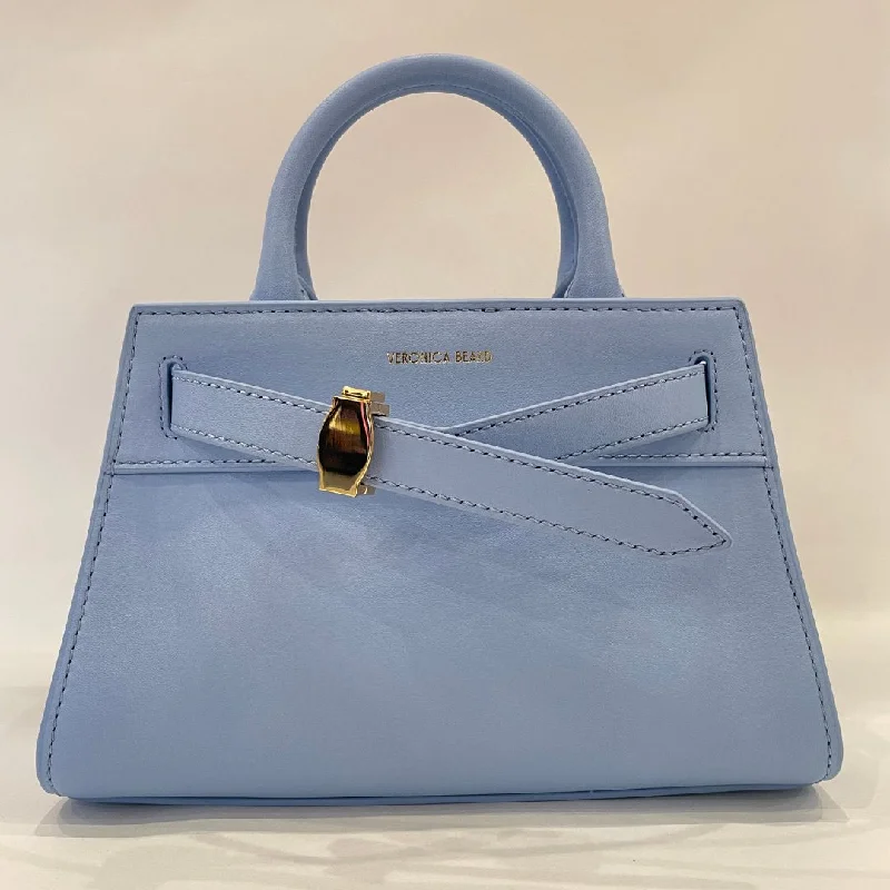 Handle bags with vegan suede for softness -Mini Dash Bag Light Blue