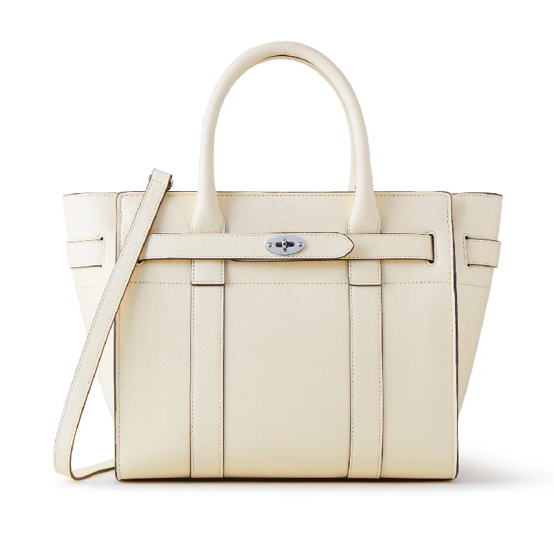 Handle bags with neutral leather for elegance -Mulberry Small Zipped Bayswater