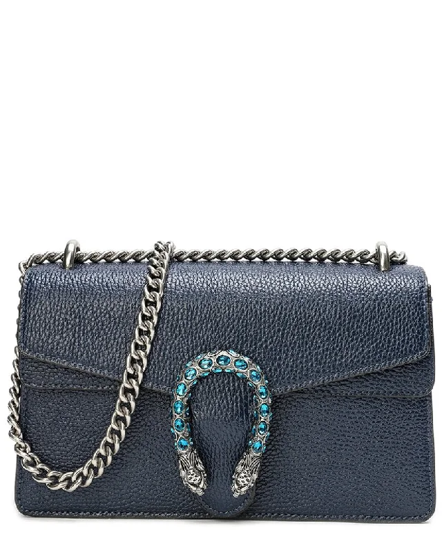 Handle bags with sleek zippers for closure -Tiffany & Fred Crystal Dragon Leather Crossbody