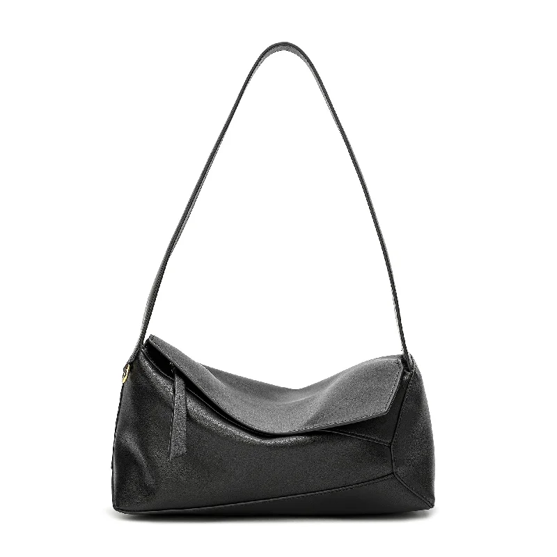 Handle bags with suede accents for texture -Tiffany & Fred Nappa Leather Hobo