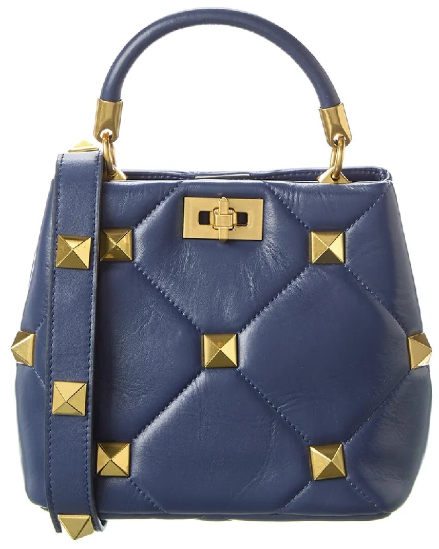 Handle bags with suede accents for texture -Tiffany & Fred Quilted Leather Crossbody