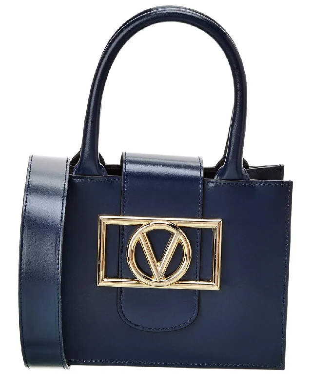 Handle bags with multi-color weaves for vibrancy -Valentino by Mario Valentino Aimee Super V Leather Tote