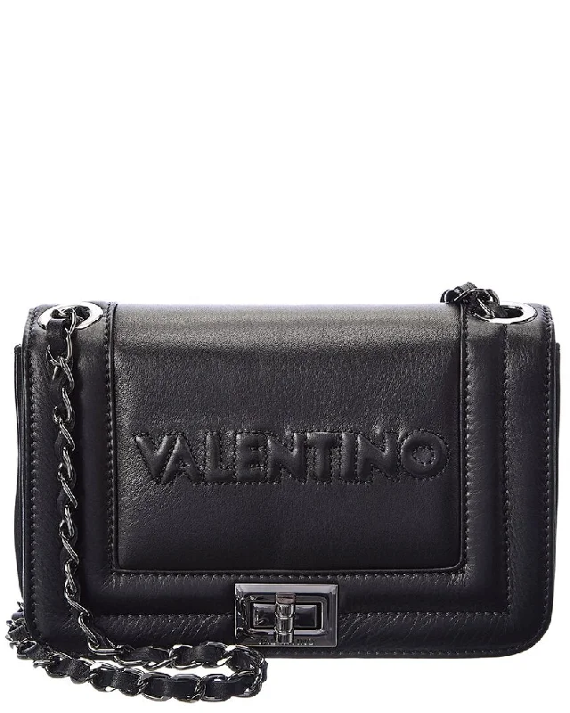 Handle bags with double handles for strength -Valentino by Mario Valentino Beatriz Embossed Leather Shoulder Bag