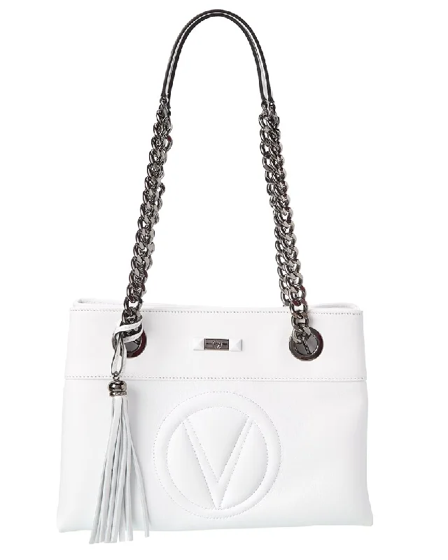 Handle bags with soft velvet for luxury -Valentino by Mario Valentino Kali Signature Leather Shoulder Bag