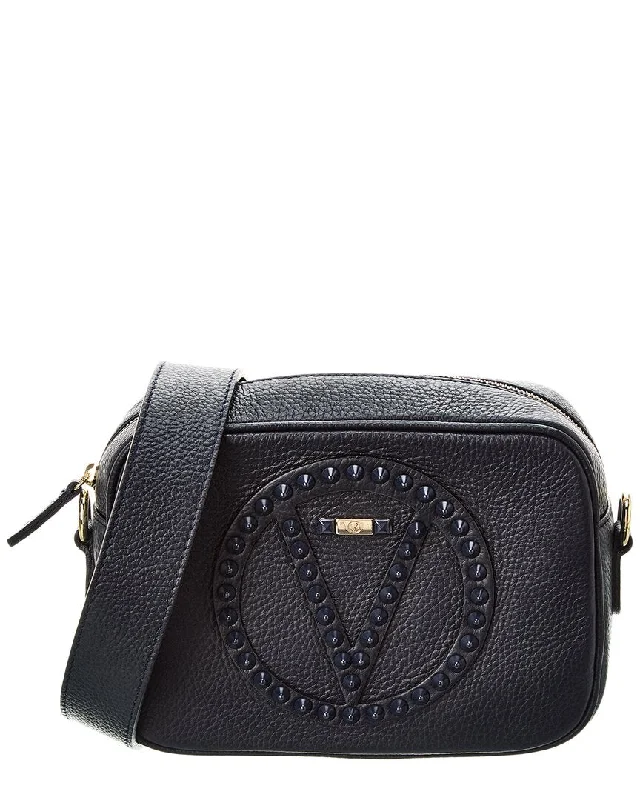 Handle bags with vintage clasps for nostalgia -Valentino by Mario Valentino Mia Rock Leather Crossbody